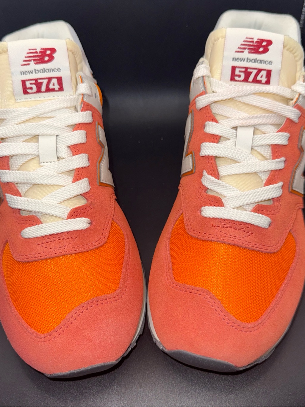 Size 9  New Balance 574 Gulf Red U574rcb Very Clean No Box Excellent